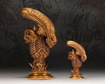 Predator AVP Alien larva infant eggs EDC Toy Decor Red Copper Casting Alien vs