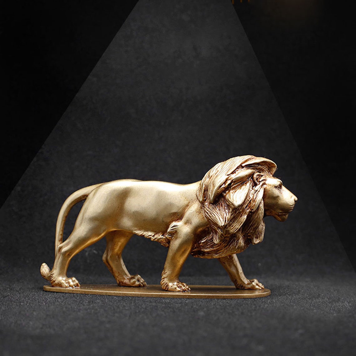 Copper The Lion King Statue Solid Brass Lost Wax Casting Etsy