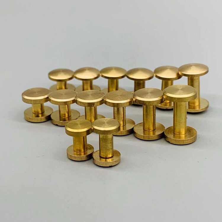 12 Pcs Copper Leather Fastener Rivets Leather Accessories Etsy