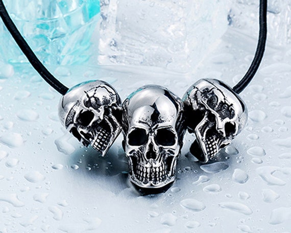 Stainless Steel Skull Bead Human Skull Bead DIY Accessories - Etsy