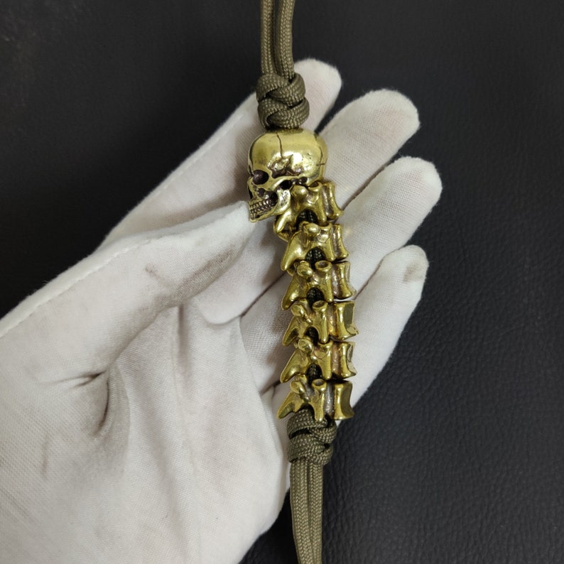 Handmade Brass Vertebral Bones Skull Knife Beadcopper Casting Etsy