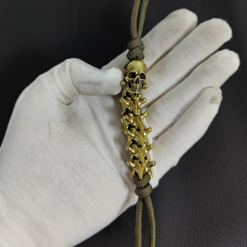 Handmade Brass Vertebral Bones Skull Knife Beadcopper Casting Etsy