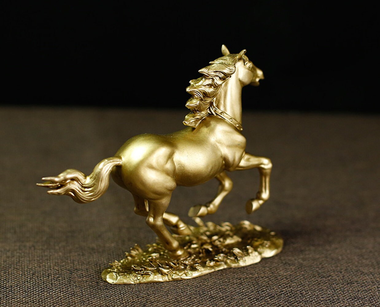Fine Copper Cast Running Horse Statue Solid Brass Lost Wax Etsy Canada
