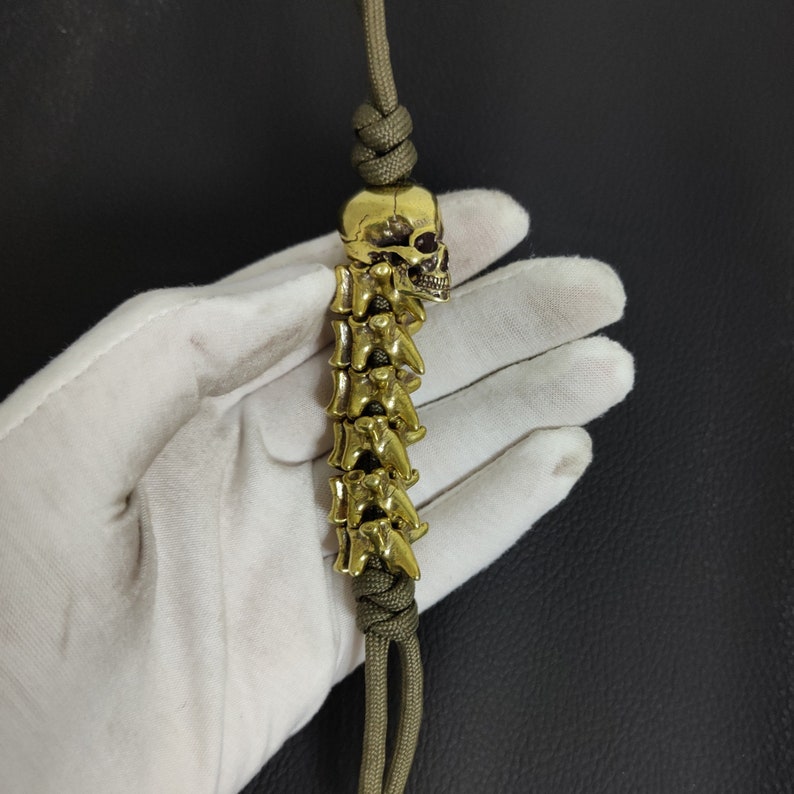 Handmade Brass Vertebral Bones Skull Knife Beadcopper Casting Etsy