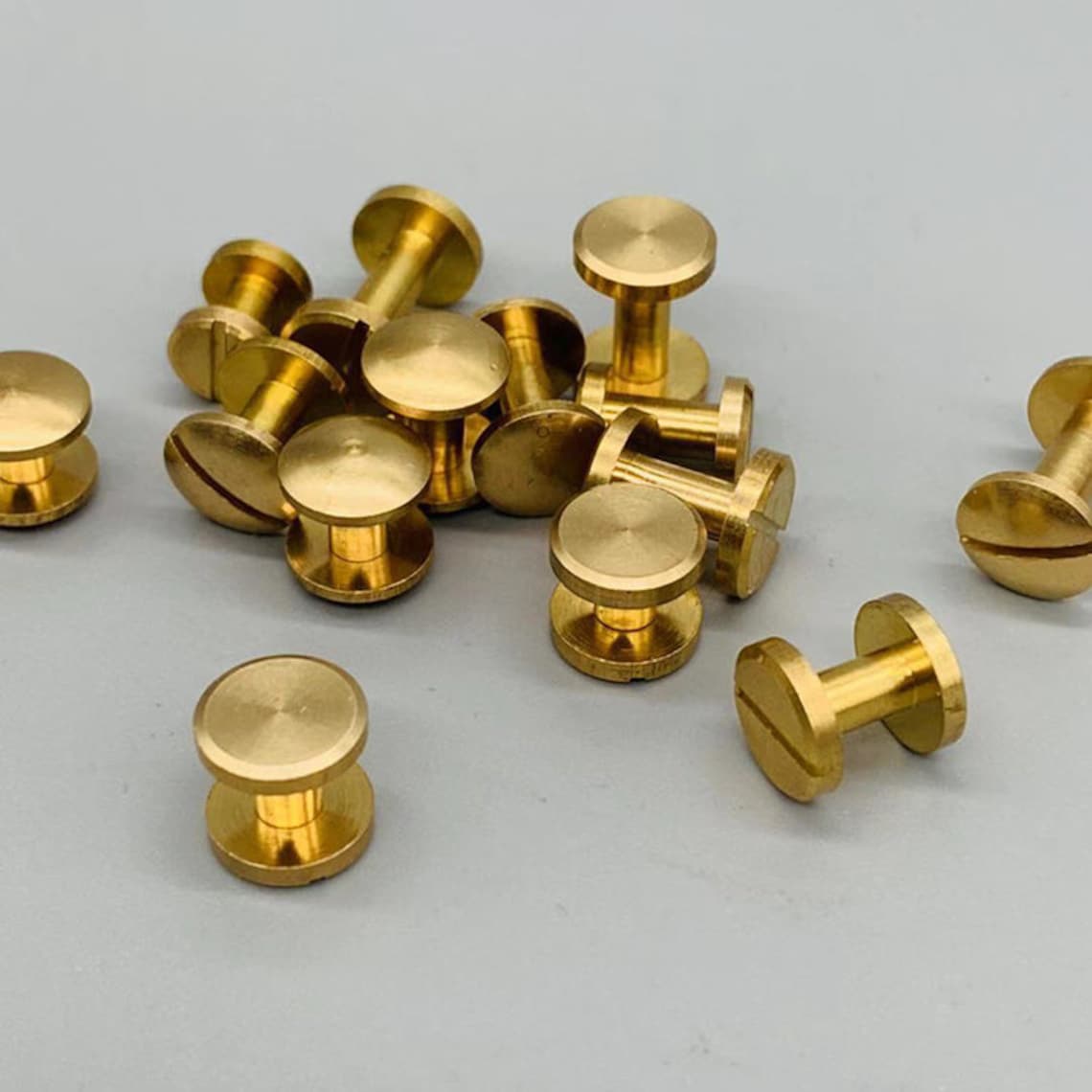 12 Pcs Copper Leather Fastener Rivets Leather Accessories Etsy