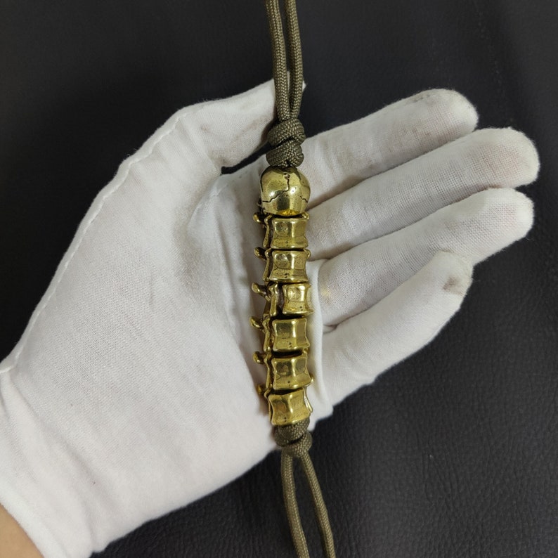 Handmade Brass Vertebral Bones Skull Knife Beadcopper Casting Etsy