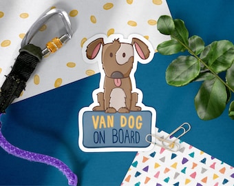 Van Dog On Board | Vinyl Sticker | Vanlife
