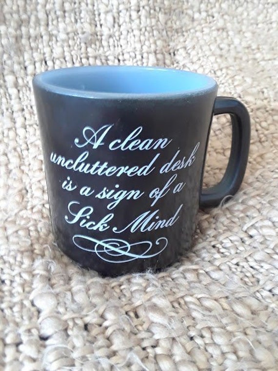 1981 Glasbake Sign Of A Sick Mind Coffee Cup By Etsy
