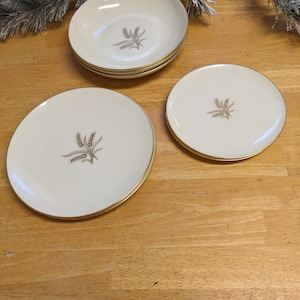 Lenox Fine China &quot;Wheat&quot; #R-442 Style -- Mixed Set of Plates/Bowls -- MADE IN USA