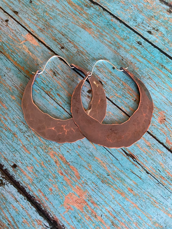 Double Sided Copper Hoops