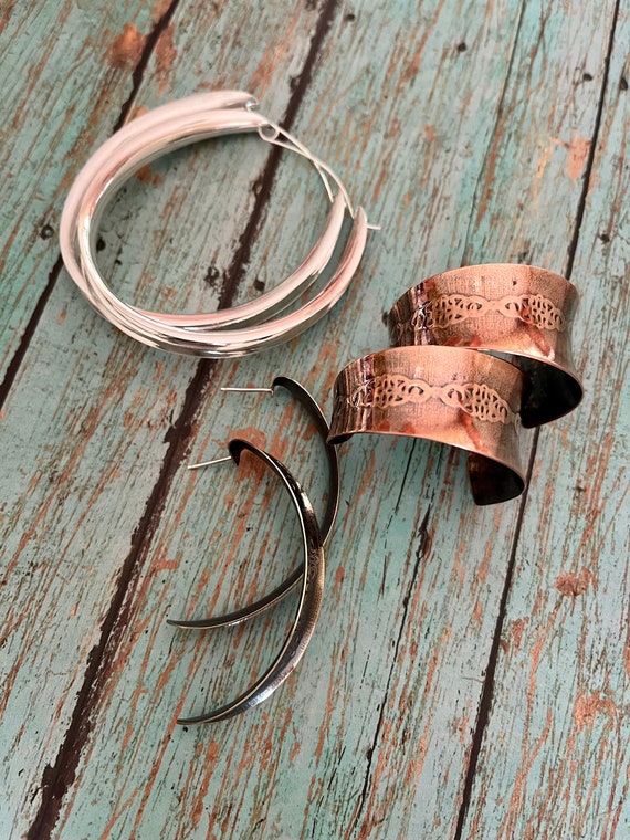 Lightweight Stering Silver Hoop Earrings