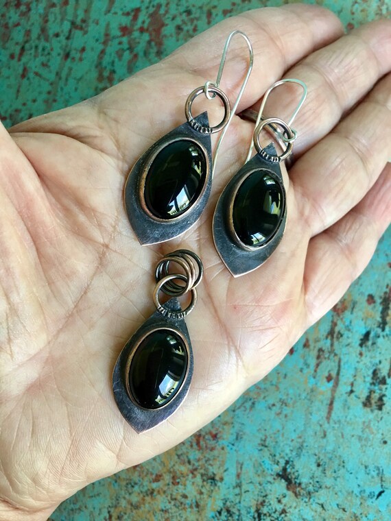 Black Agate Copper Set