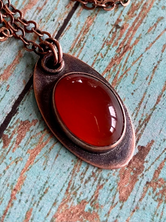 Carnelian Copper Necklace