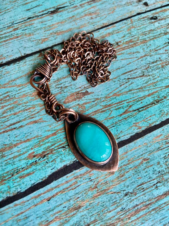 Amazonite Copper Necklace