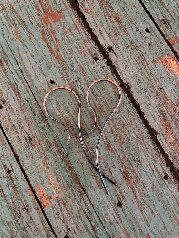 Open Copper Threader Hoops
