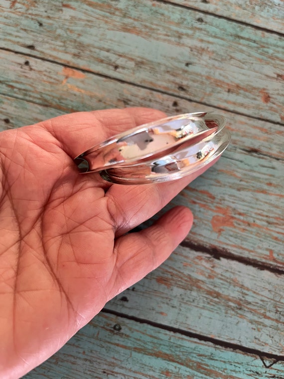 Large Lightweight Stering Silver Hoop Earrings