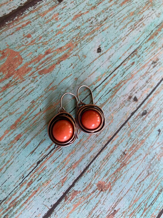 Colorful Copper Earrings