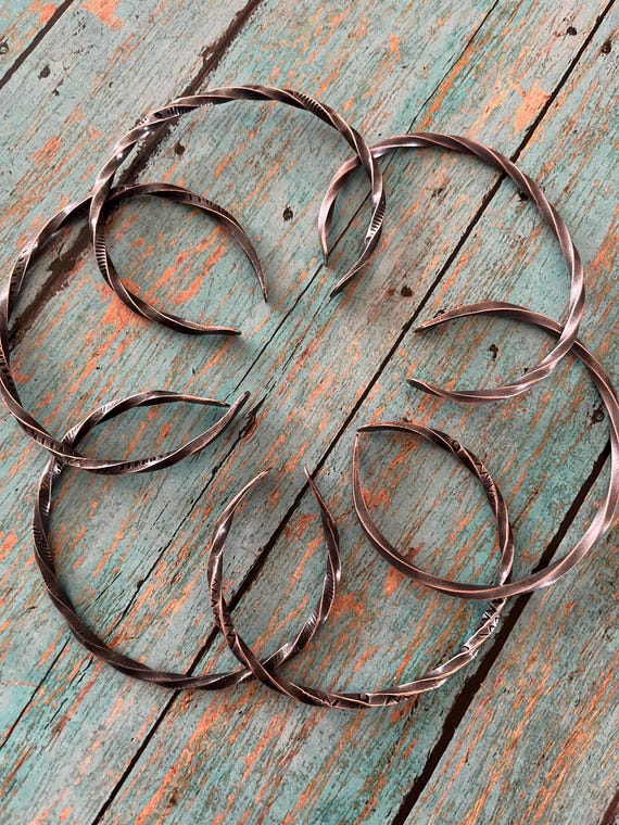 Twisted Copper Cuff Bracelet