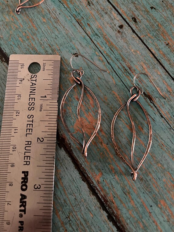 Lightweight Copper Fall Leaf Earrings