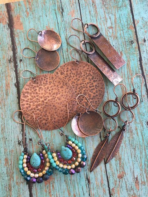 Bohemian Copper Earrings