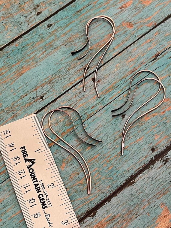 Open Copper Threader Hoops