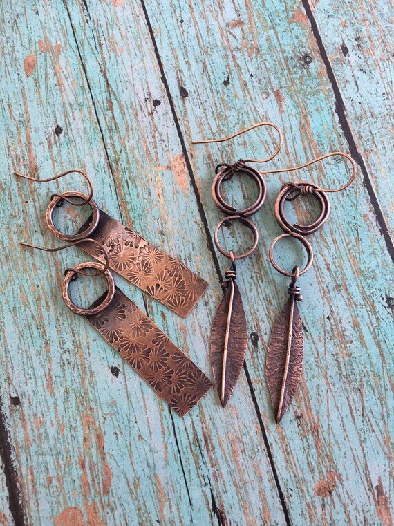 Bohemian Copper Earrings