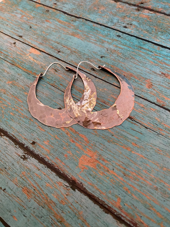 Double Sided Copper Hoops