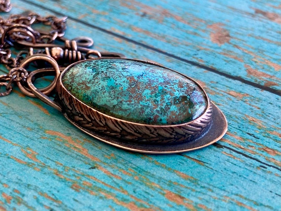 Chrysocolla Copper Necklace