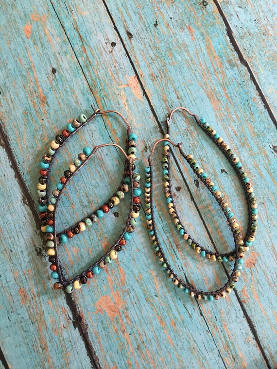 Teardrop Hoop Earrings