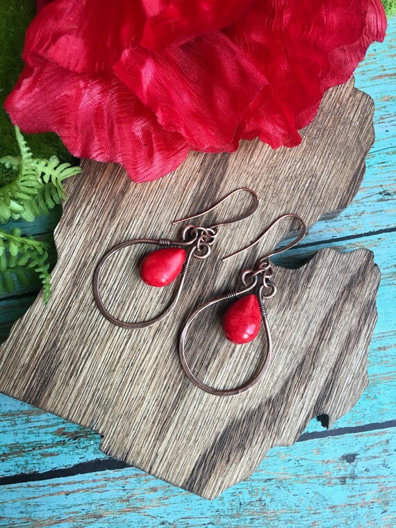 Purple Boho Earrings