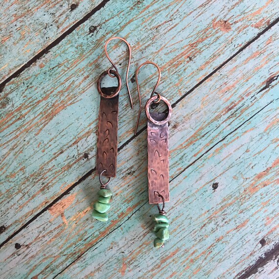 Bohemian Copper Earrings