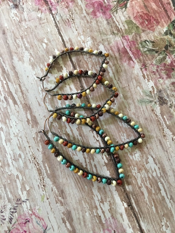 Petal Hoop Earrings