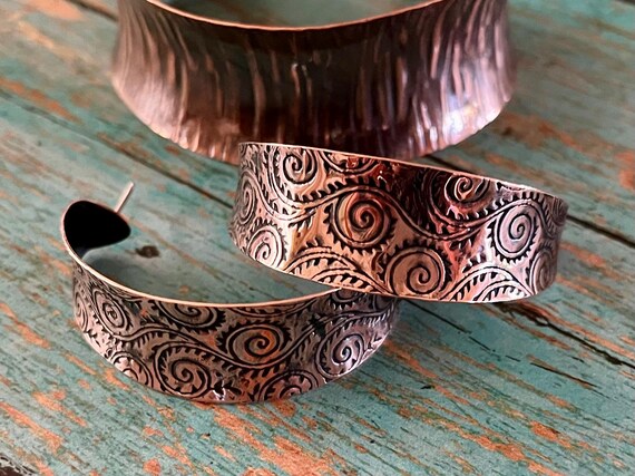 FoldFormed Copper Leaf Pendant