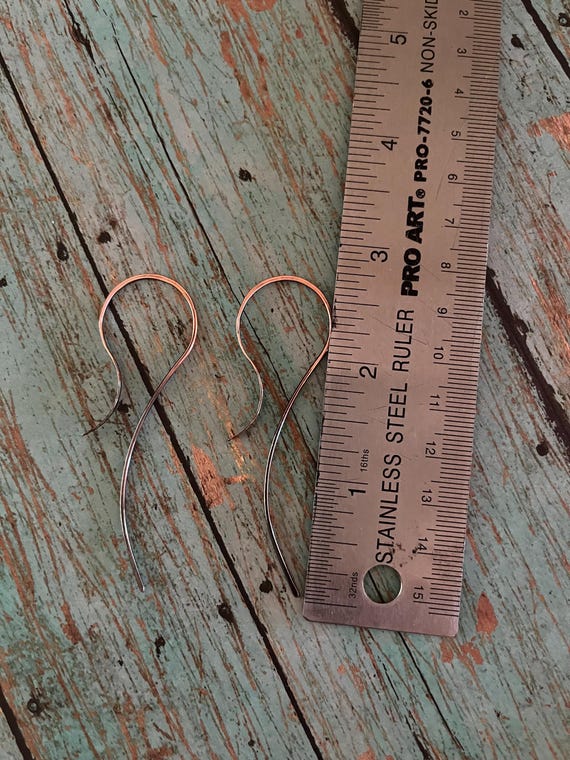 Open Copper Threader Hoops