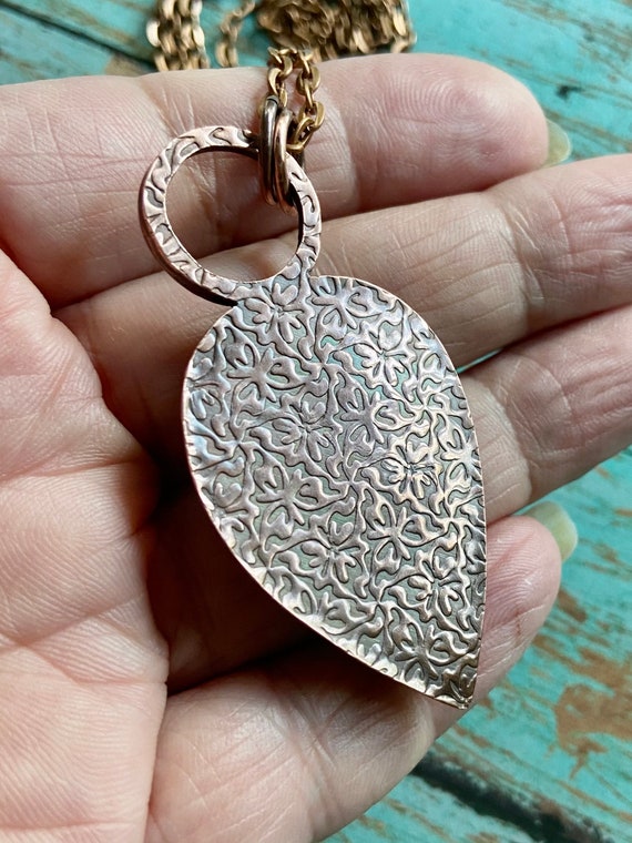 Fossil Coral Copper Necklace