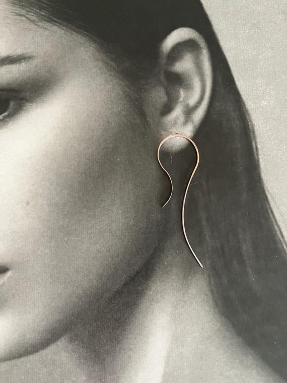 Open Copper Threader Hoops