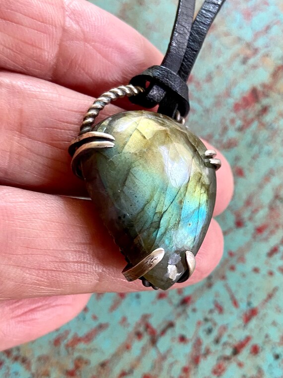 Labradorite Prong Set Pendant