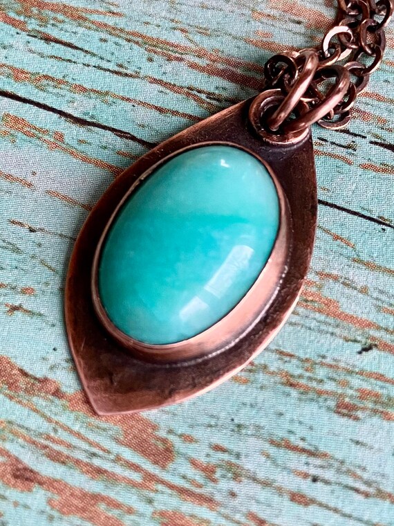 Amazonite Copper Necklace