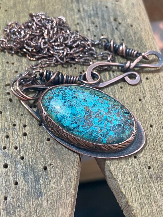 Chrysocolla Copper Necklace