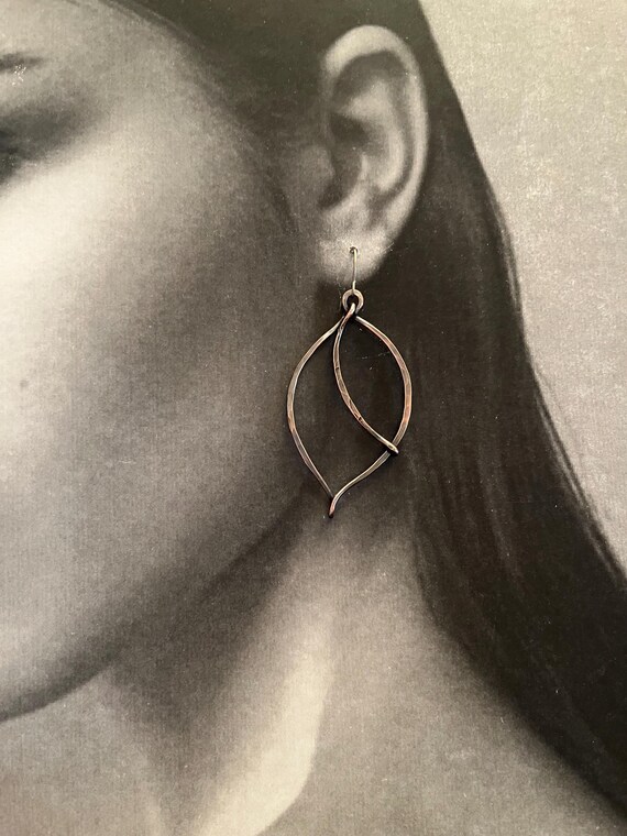 Lightweight Copper Fall Leaf Earrings