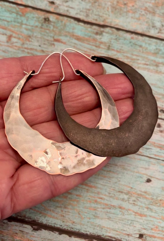 Double Sided Copper Hoops