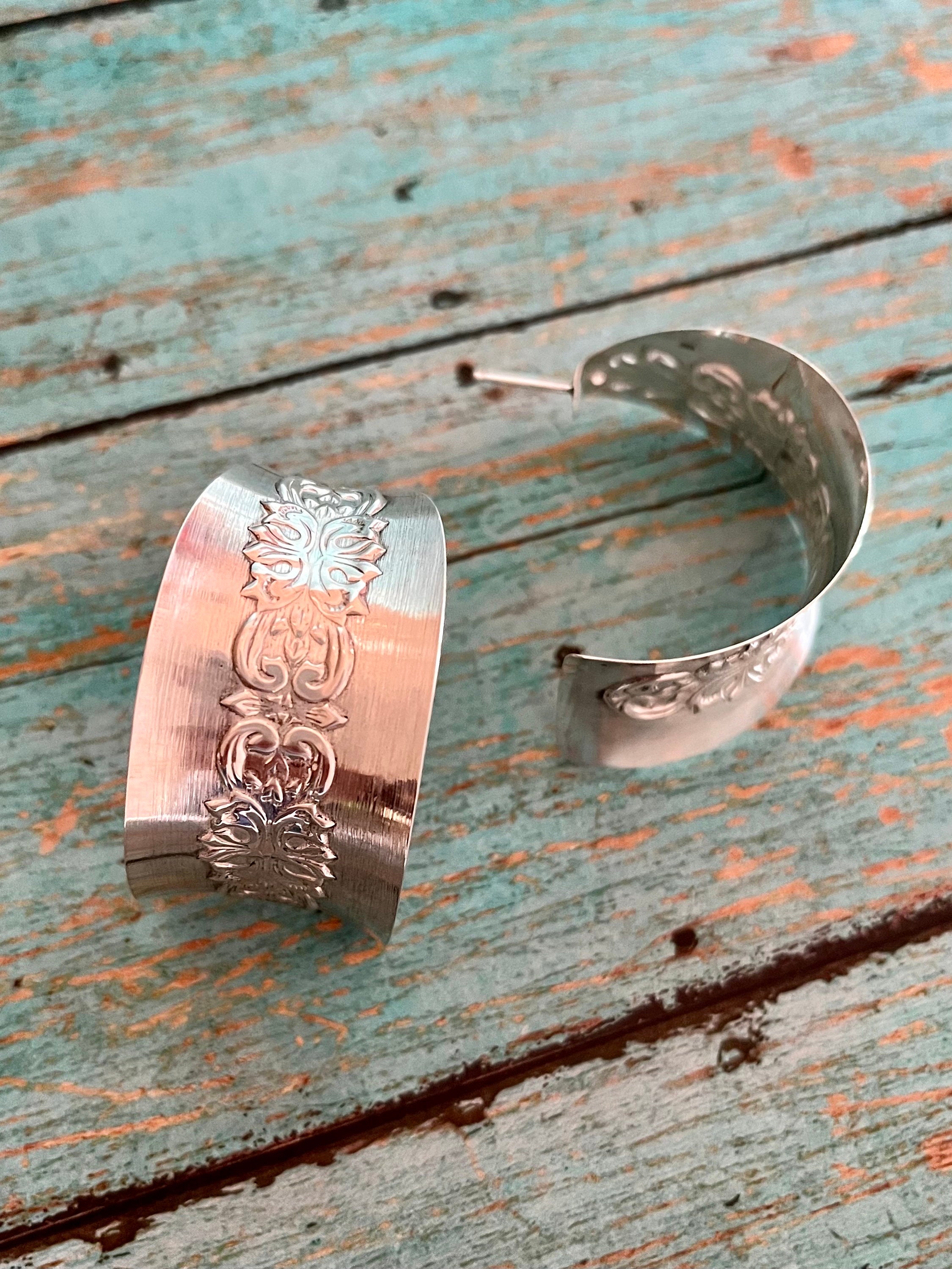Sterling Silver Post Hoop Earrings