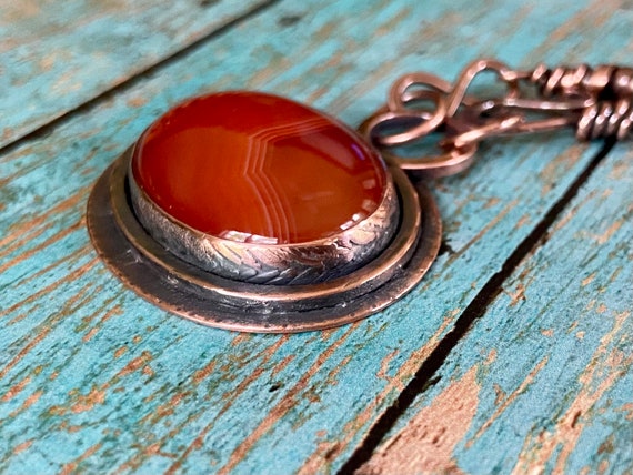 Carnelian Copper Necklace