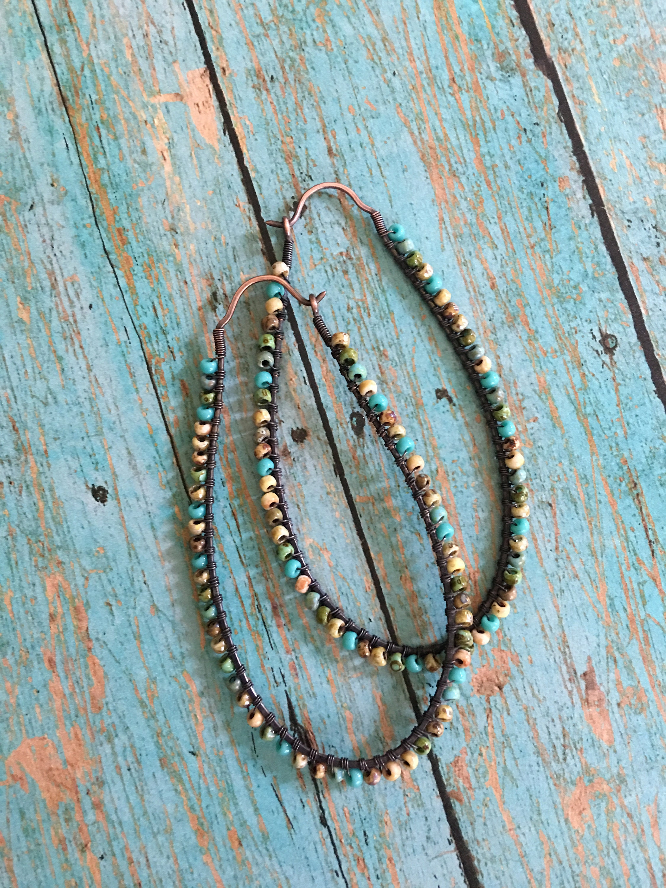 Teardrop Hoop Earrings