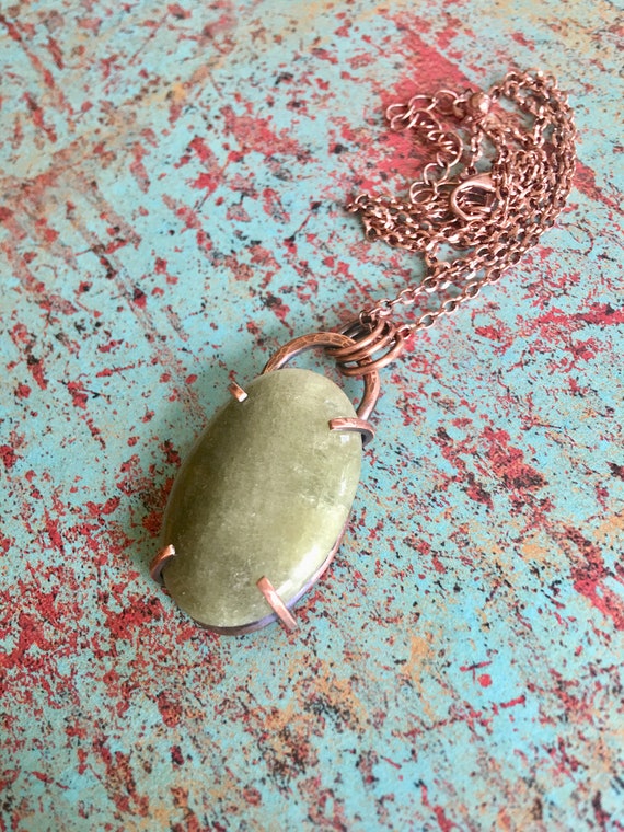 Green Boho Pendant