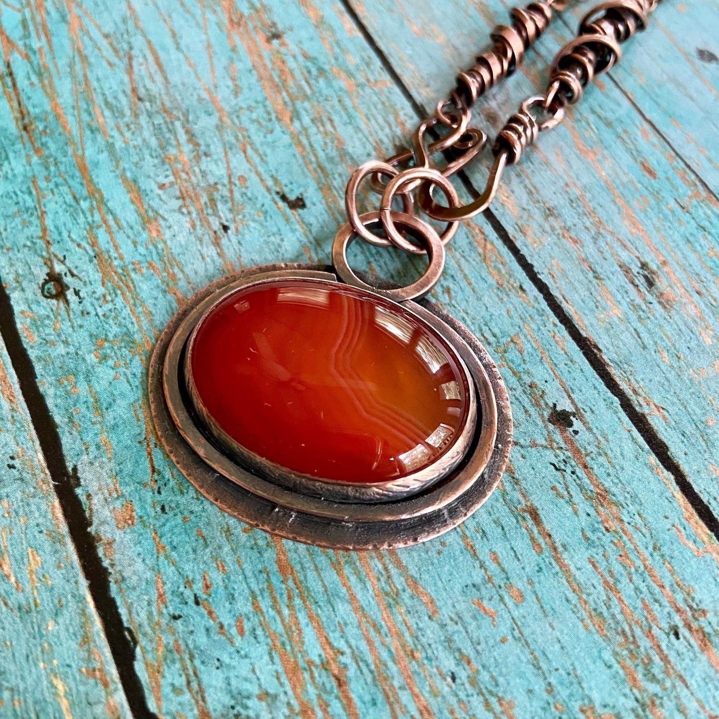 Carnelian Copper Necklace