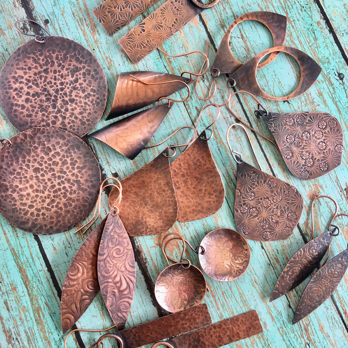 Rustic Boho Artisan Copper Setbumblebee Jasper Copper Set - Etsy
