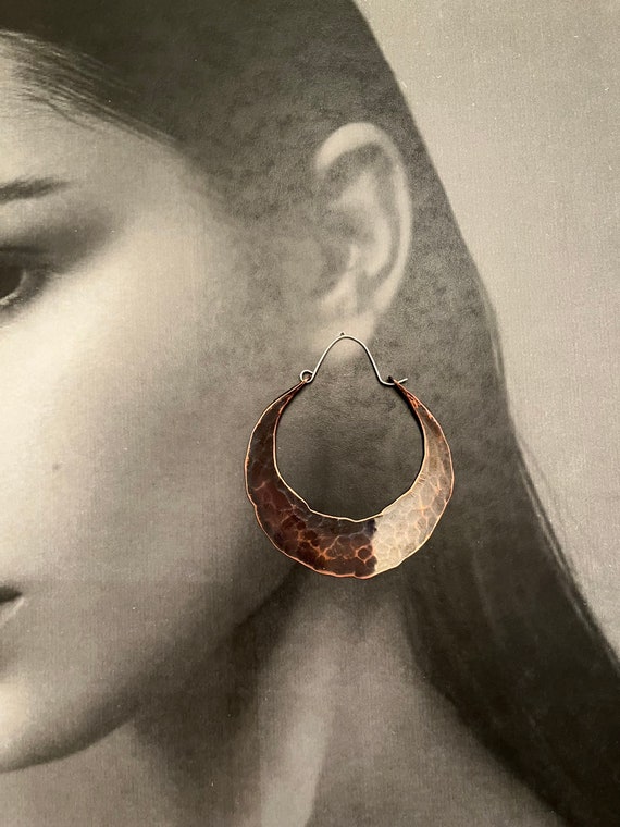 Double Sided Copper Hoops