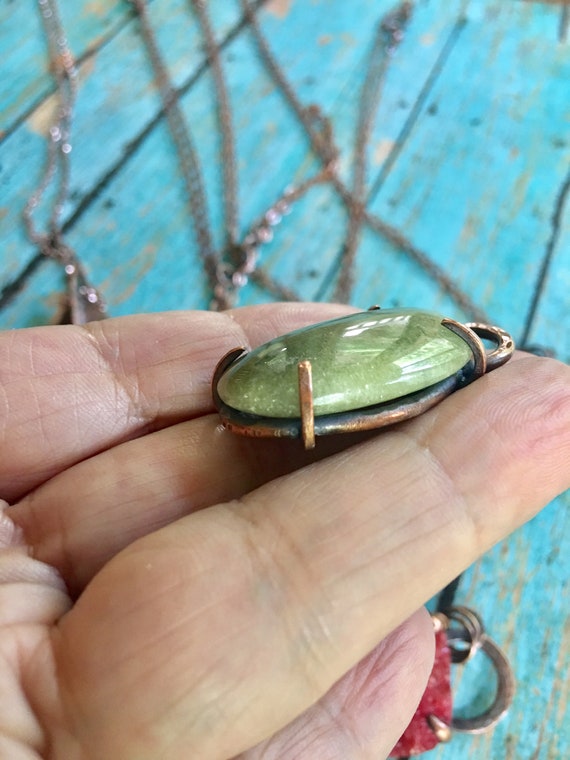 Green Boho Pendant