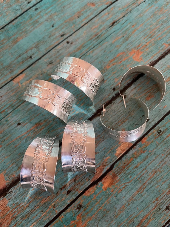 Sterling Silver Post Hoop Earrings